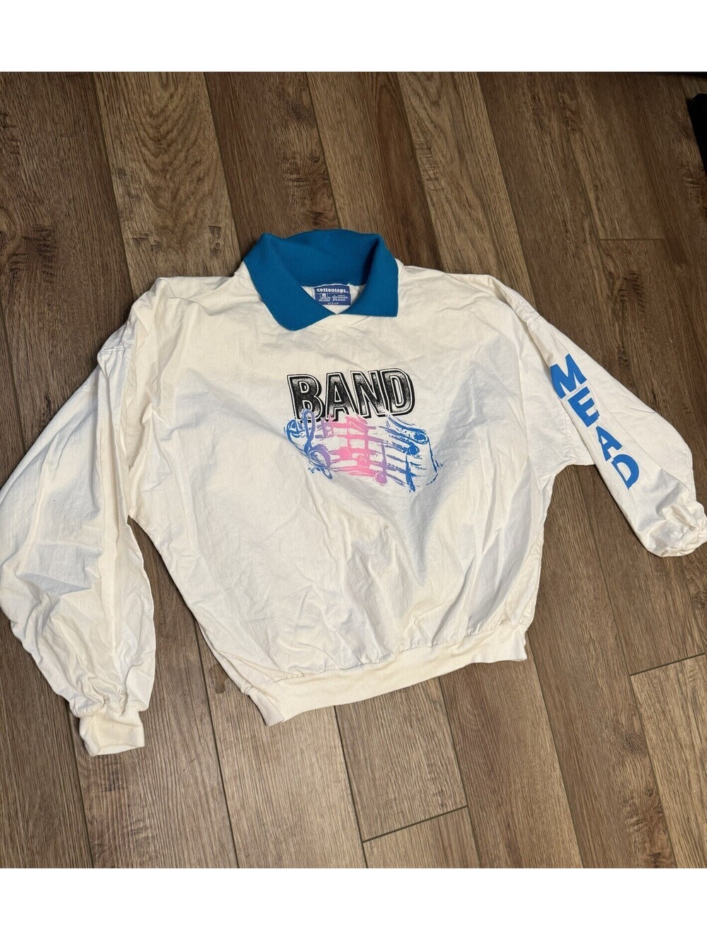 Vintage Cottontops Band Graphic Long Sleeve Pullover Sweatshirt Medium
